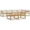 vidaXL Комплект дивани за открито 8 pcs Бяло 327 x 168,5 x 73 см