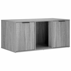 vidaXL Мебел за котешка клетка Сив Сонома 100 x 49 x 45 см