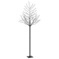 vidaXL Коледно дърво, 600 LED топло бeли, разцъфнала череша, 300 см