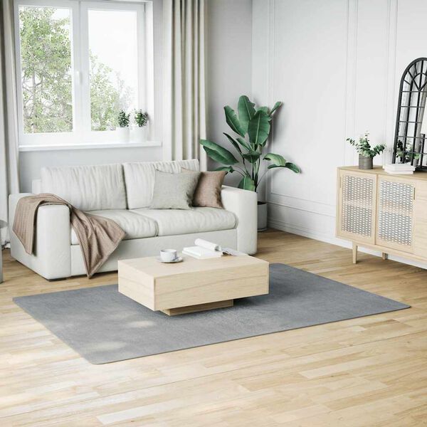 vidaXL Миещ се килим мек къс косъм 160x230 см противоплъзгащ сив