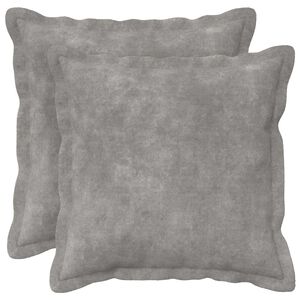 vidaXL Калъфка за възглавница 2 pcs HOUTEN Светлосиво 30 x 30 cm