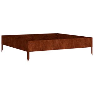 vidaXL Градинска повдигната леха 100x100x26 см кортенова стомана