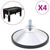 vidaXL Крака за футболна маса 4 бр хром M10