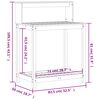 vidaXL Маса за разсаждане с рафтове, 82,5x50x109,5 см, импрегниран бор