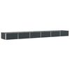 vidaXL Кашпа Антрацит 580 x 100 x 45 см Поцинкована стомана