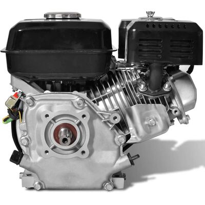 vidaXL Черен бензинов двигател 6,5 к.с. 4,8 kW
