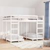 vidaXL Рамка за тройно двуетажно легло Бяло 140 x 200 cm