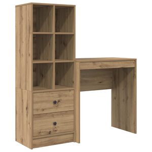 vidaXL Бюро Дъб 115,5 x 40 x 127 см 2 бр.