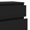 vidaXL Скрин с чекмеджета, черен, 60x36x103 см, инженерно дърво