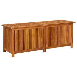 vidaXL Градинска кутия за съхранение 150x50x58 см акациево дърво масив