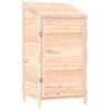 vidaXL Градинска барака, 55x52x112 см, чамово дърво масив