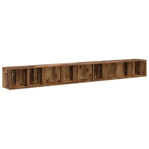 vidaXL Комплект ТВ шкаф 3 pcs Старо дърво 37 x 35 x 107 см