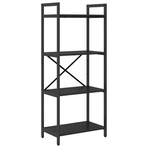 vidaXL Рафт за книги 4 нива 56 x 34 x 133,5 см Инженерна дървесина