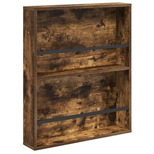 vidaXL Етажерка за списания с рафт Димян дъб 60 x 12 x 70 см