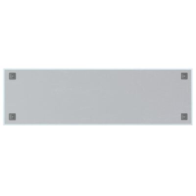 vidaXL Магнитна дъска за стена, бяла, 100x30 см, закалено стъкло
