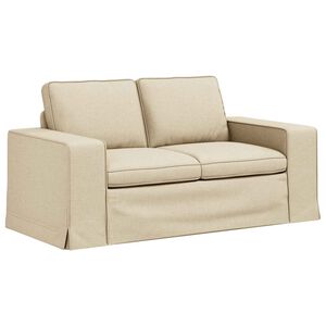 vidaXL Диван Крем 162 x 80 x 82 см текстил
