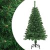 vidaXL Изкуствена коледна елха с гъсти клонки, зелена, 150 см, PVC