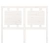 vidaXL Горна табла за легло, бяла, 125,5x4x100 см, бор масив