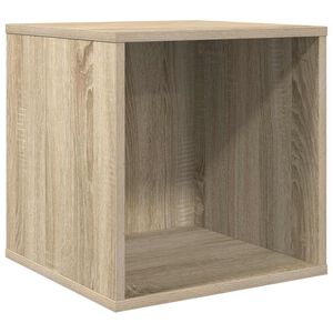 vidaXL Кутия за винилови албуми Дъб сонома 37 x 36,5 x 38 см