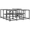 vidaXL Кафе маса, сив сонома, 91x91x40 см, инженерно дърво