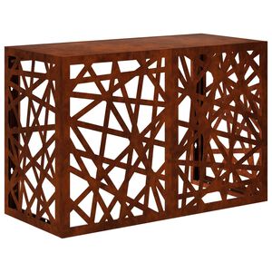 vidaXL Покритие за климатик Ръждясало 90 x 40 x 60 см