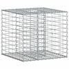 vidaXL Габиона повдигнато легло 60 x 60 x 55 см Поцинкована стомана