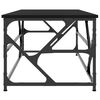 vidaXL Кафе маса, черна, 100x50x40 см, инженерно дърво