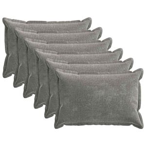 vidaXL Калъфка за възглавница 6 pcs HOUTEN Тъмносиво 40 x 60 cm