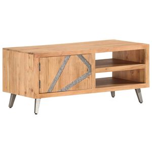 vidaXL Маса за кафе, 90x45x40 см, акациево дърво масив