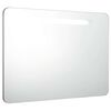 vidaXL LED шкаф с огледало за баня, 80x9,5x55 см