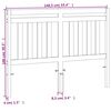 vidaXL Горна табла за легло, восъчнокафява, 135 см, масивно дърво бор