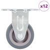 vidaXL 12 бр. фиксирани колелца 50 мм