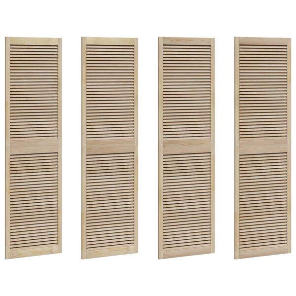 vidaXL Врата за шкаф с врата 4 pcs Естествен 140.5 x 2 x 59.5 см