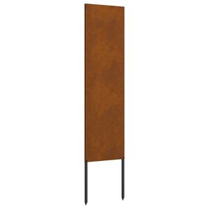 vidaXL Екран за градинска неприкосновеност Ръждясало 32 x 140 см