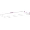vidaXL Плот за маса, 90x40x2,5 см, правоъгълен, акация масив, жив ръб