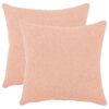 vidaXL Калъфка за възглавница 2 pcs HEERLEN Розово 50 x 50 cm Букле