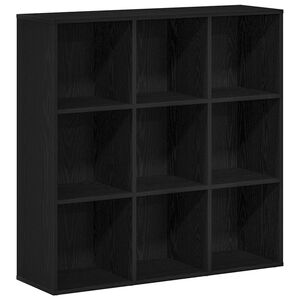 vidaXL Библиотека, черен дъб, 98x29x97,5 см, инженерно дърво