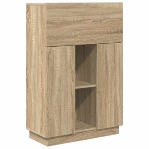 vidaXL Бюро Сонома дъб 71.5 x 31.5 x 106.5 см Инженерна дървесина