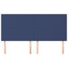 vidaXL Табла за легло, синя, 160x5x118/128 см, плат