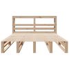 vidaXL Рамка за легло без матрак, 150x200 см, масивна чамова дървесина
