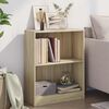 vidaXL Етажерка за книги, сонома дъб, 60x24x76 см, инженерно дърво