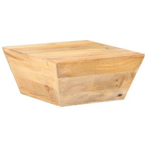 vidaXL Маса за кафе, V-образна, 66x66x30 см, мангово дърво масив