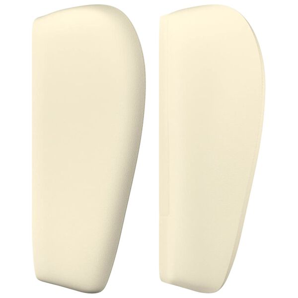 vidaXL Горна табла с уши, кремава, 83x23x78/88 см, изкуствена кожа