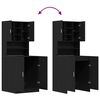 vidaXL Шкаф за пералня 2 pcs Черния дъб 70,5 x 71,5 x 181,5 см