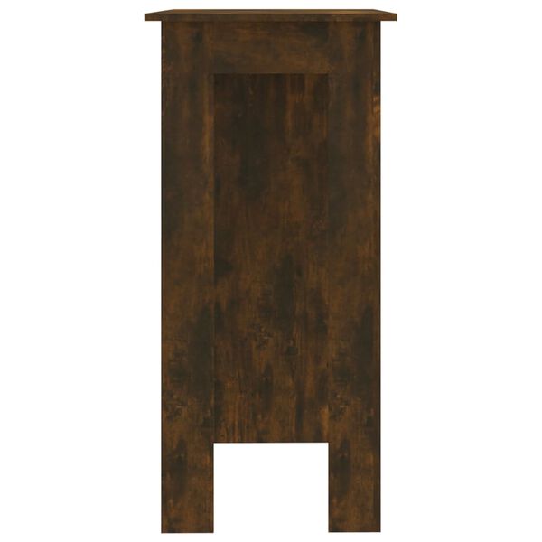 vidaXL Бар маса с рафт, сонома дъб, 102x50x103,5 см, инженерно дърво