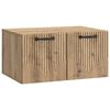 vidaXL Стенно монтиран ТВ шкаф 59,5 x 41 x 30 см Дъб артизан