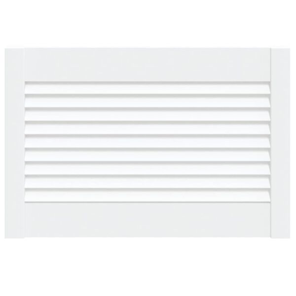 vidaXL Врата за шкаф с решетен дизайн, бяла, 39,5x59,4 см, бор масив