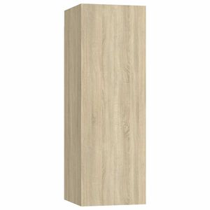 vidaXL ТВ шкаф, дъб сонома, 30,5x30x90 см, инженерно дърво