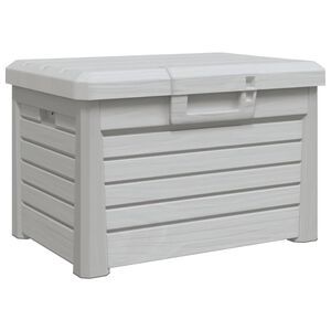vidaXL Градинска ракла, сив, 73x50,5x46,5 см, полипропилен