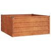 vidaXL Градинска повдигната леха ръждив 100x100x45см кортенова стомана
